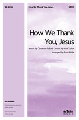 How We Thank You Jesus SATB choral sheet music cover